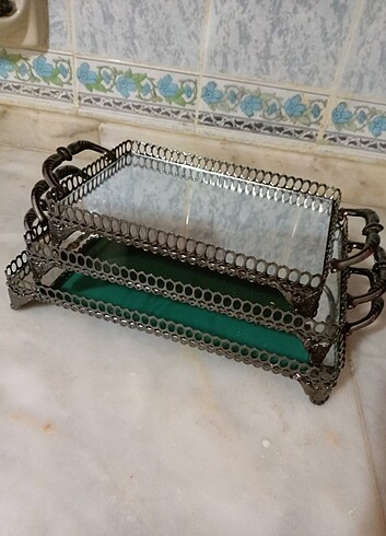 #3lü aynalı tepsi