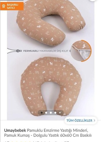 Kahverengi Yıldız ve Kedi Desenli Bebek Yatak - Görsel 2