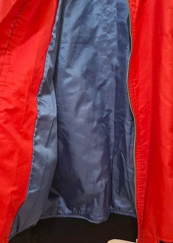 Kırmızı Fermuarlı erkek Ceket - Görsel 3