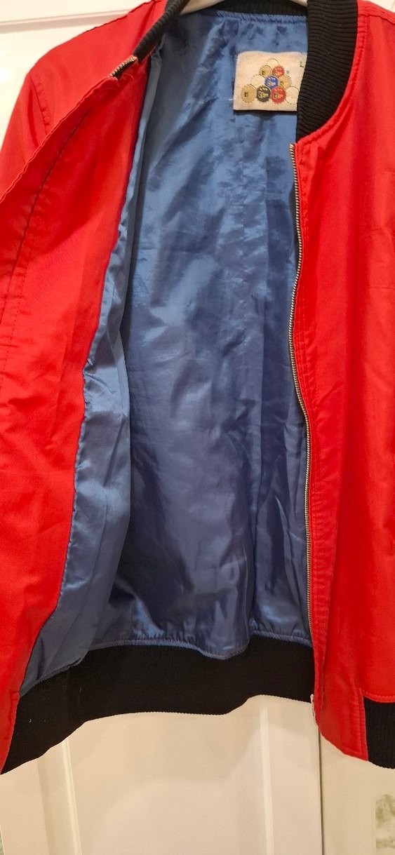 Kırmızı Fermuarlı erkek Ceket - Görsel 3