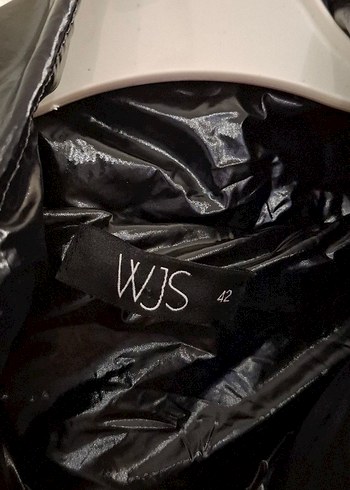 Siyah Parlak Kadın Kışlık Mont - Görsel 5