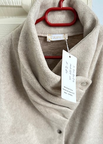 Düğmeli Bej Midi Kadın Kaban Sıfır Etiketli Ürün Marka temsili - Görsel 4