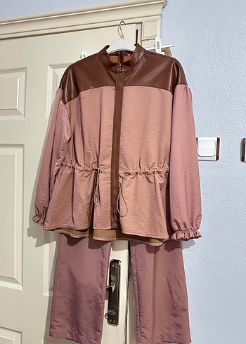 Kadın Bel Detaylı Midi Takım(Gül Kurusu) - Görsel 3