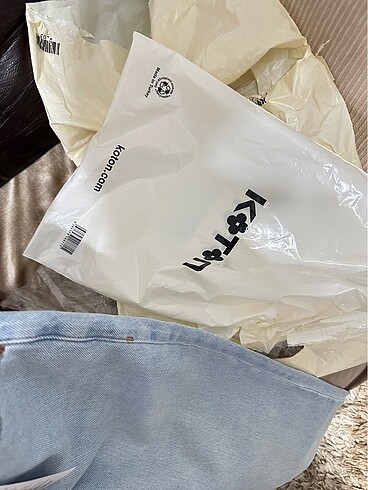 Açık kot jean Midi boy çok şeker bir Pantalon. - Görsel 6