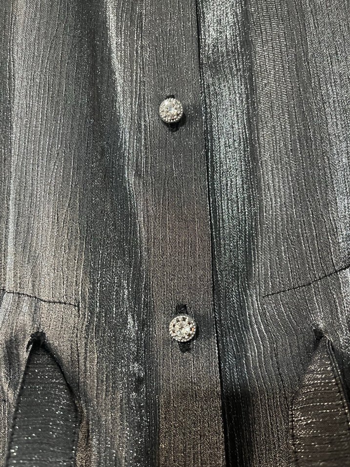 Gri Pilili Uzun Kadın Takım Elbise - Görsel 5