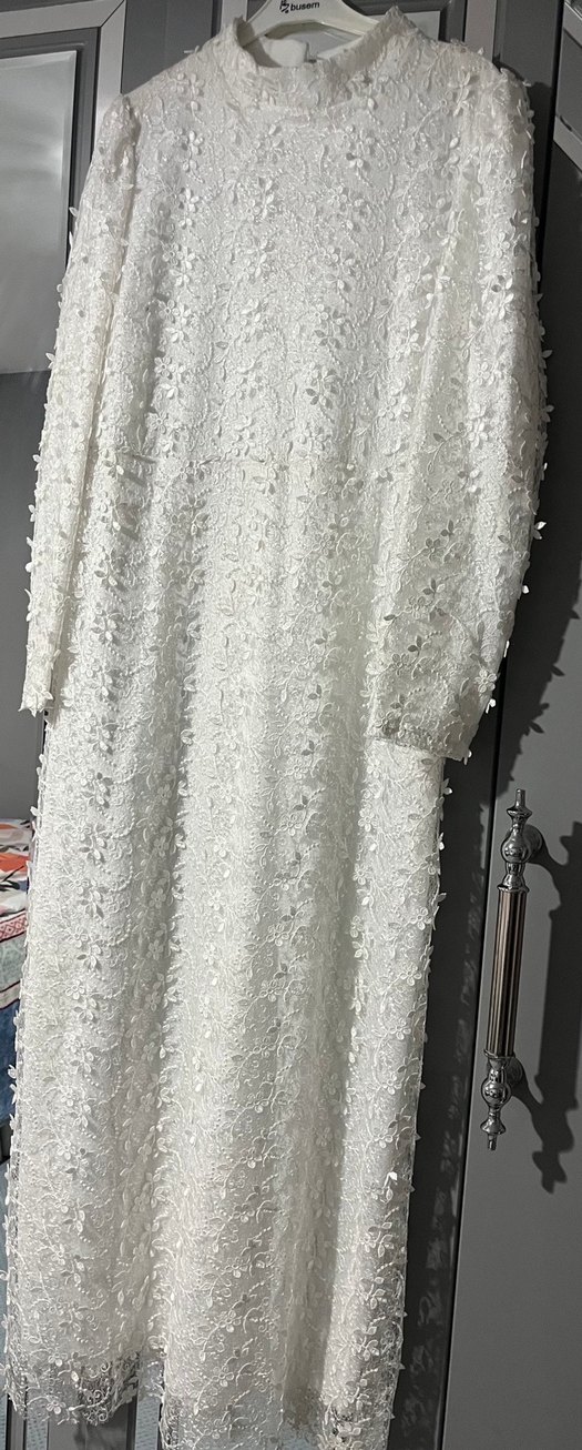 Beyaz abiye - Görsel 4