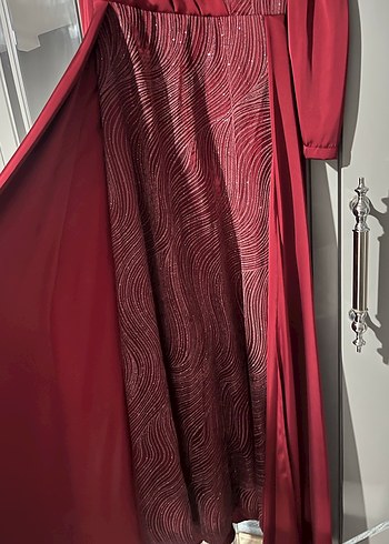 Bordo abiye - Görsel 4