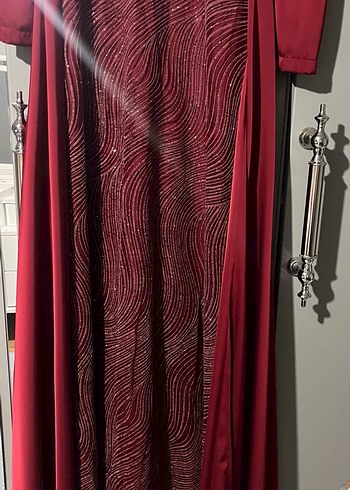 Bordo abiye - Görsel 6