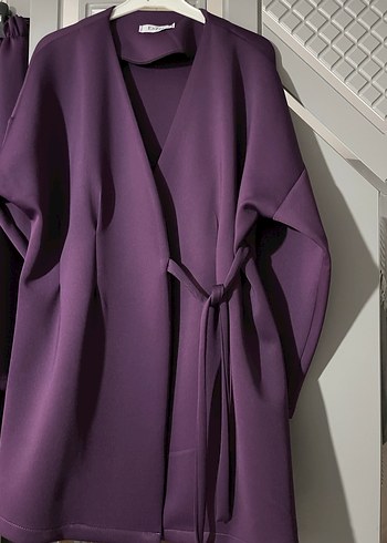 Kadın Mor tesettür takım - Görsel 4