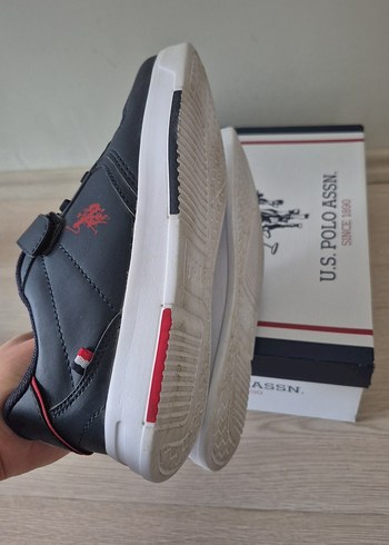 Gri Erkek Çocuk Sneakers Velcro Bantlı - Görsel 6