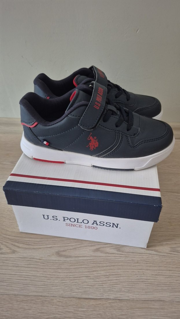 Gri Erkek Çocuk Sneakers Velcro Bantlı - Görsel 5