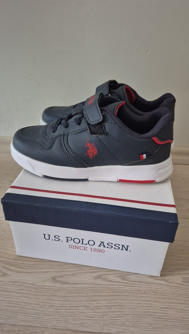 Gri Erkek Çocuk Sneakers Velcro Bantlı - Görsel 3