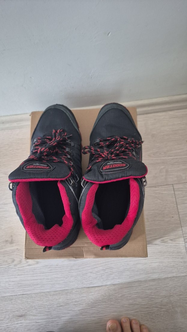 Kırmızı Erkek Outdoor Biker Botu Velcro - Görsel 3