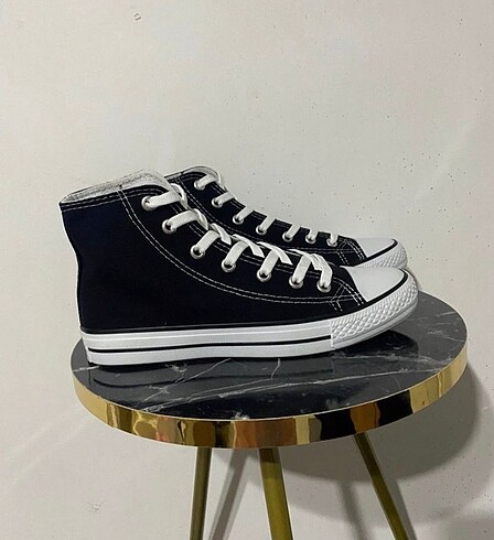 Siyah converse Allstar bilekli spor ayakkabı