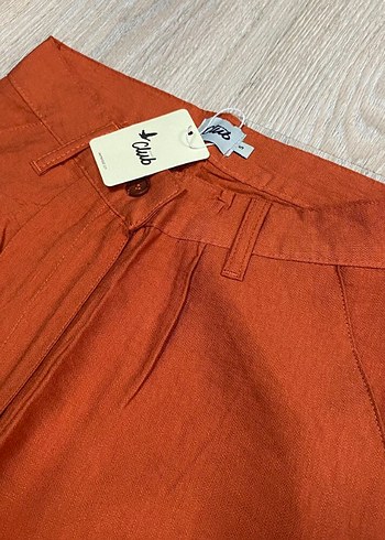 Kadın Keten  Pantolon - Görsel 3