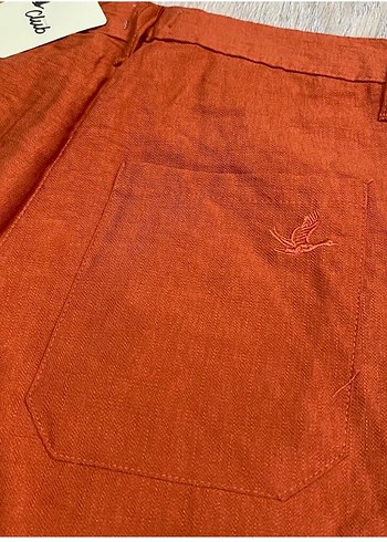 Kadın Keten  Pantolon - Görsel 5