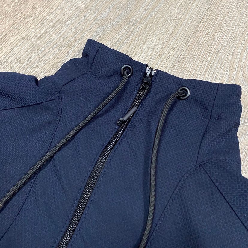 Kadın Lacivert Fermuarlı Yüksek Yakalı Ceket - Görsel 3