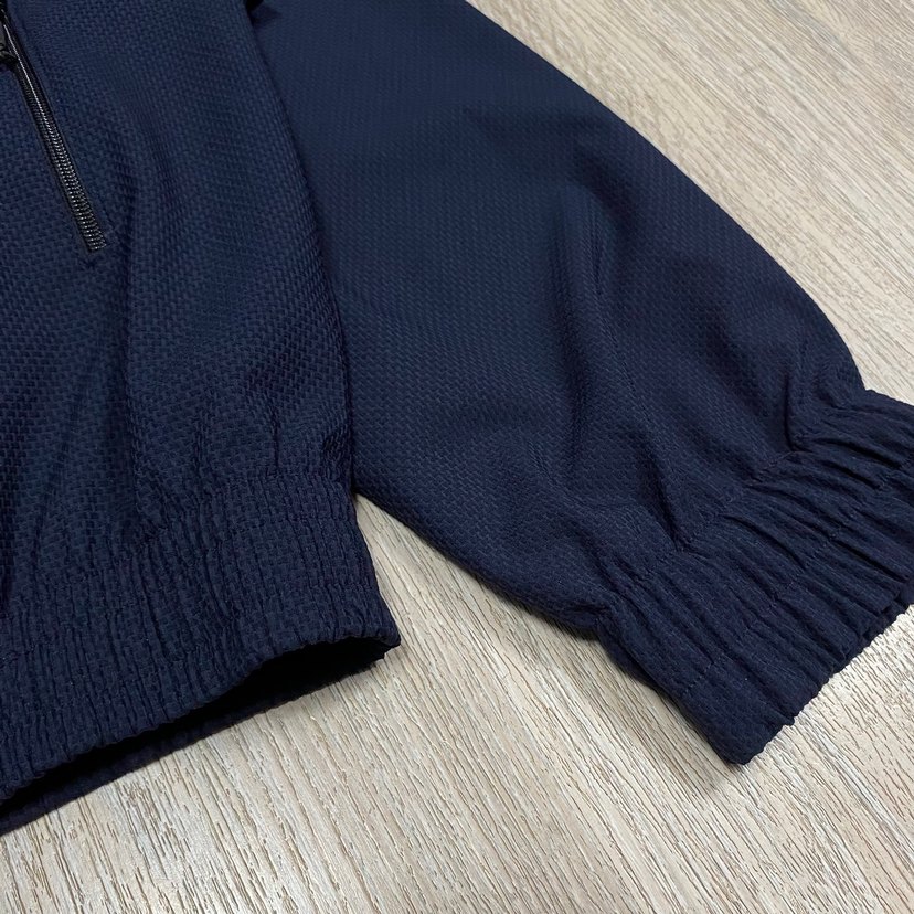 Kadın Lacivert Fermuarlı Yüksek Yakalı Ceket - Görsel 4