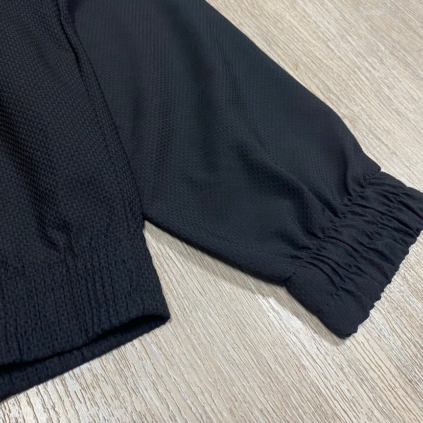 Siyah Fermuarlı Yüksek Yakalı Kadın Ceket - Görsel 4