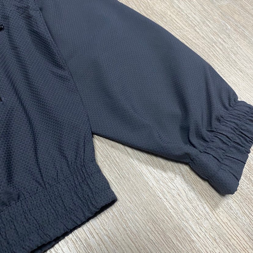 Yüksek Yakalı Fermuarlı Füme Kadın Ceket - Görsel 4