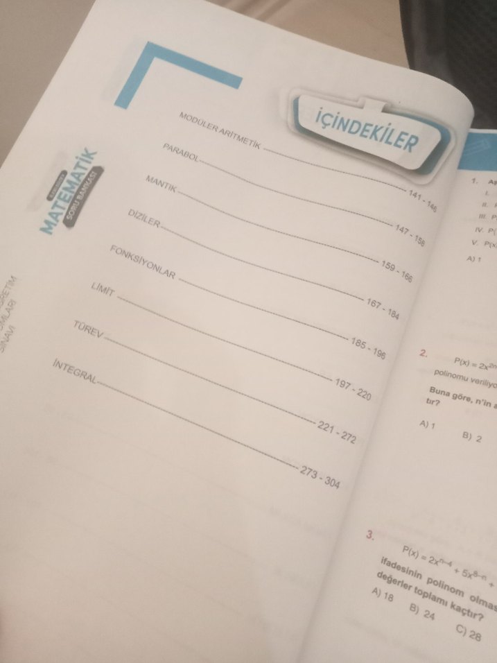 YKS İleri Düzey Matematik Soru Bankası 2. Oturum - Görsel 5