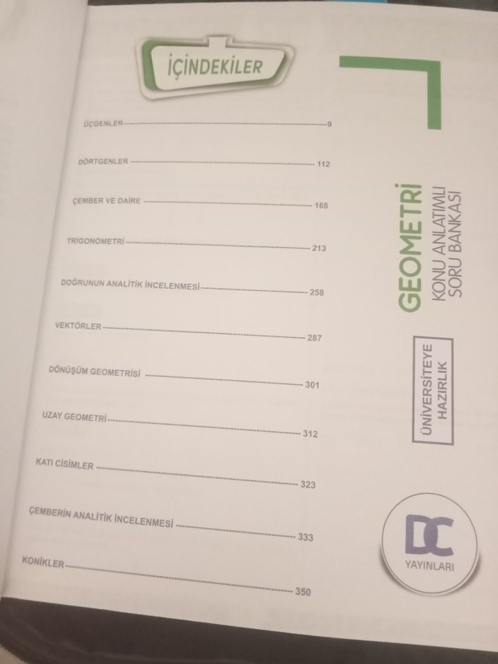 Üniversiteye Hazırlık Geometri Soru Bankası - Görsel 2