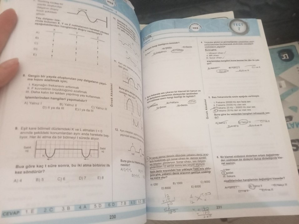YGS Süper İkili Fizik Soru Bankası - Görsel 3