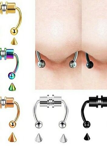 Diğer Septum çelik burun piercing