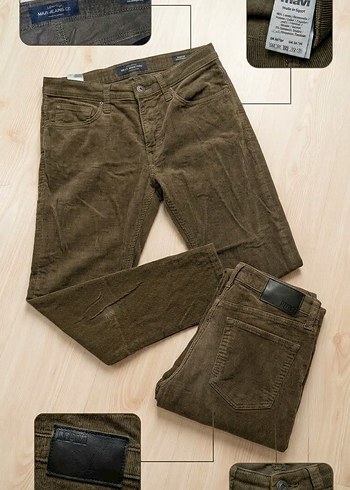 Mavi Jeans Mavi Haki Fitilli Kadife Erkek Pantolon