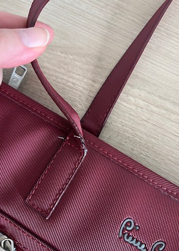 Pierre Cardin Pierre Cardin Bordo Deri Kadın El Çantası