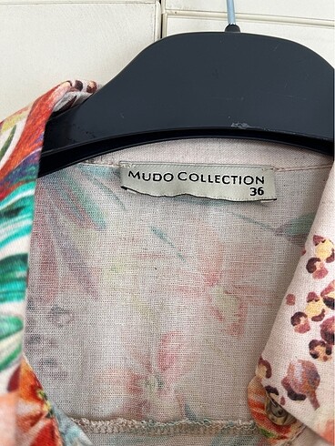 Mudo MUDO DESENLİ KETEN ELBİSE