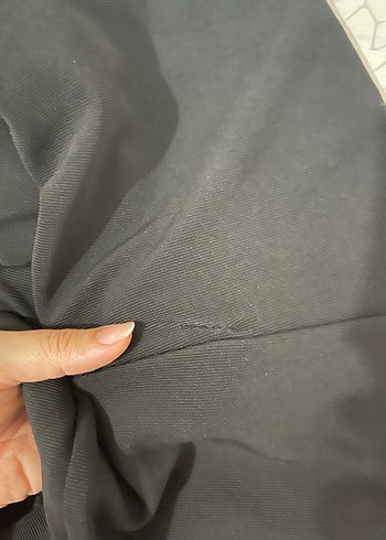 38 Beden Siyah Yırtmaçlı Kadın İspanyol Paça Pantolon