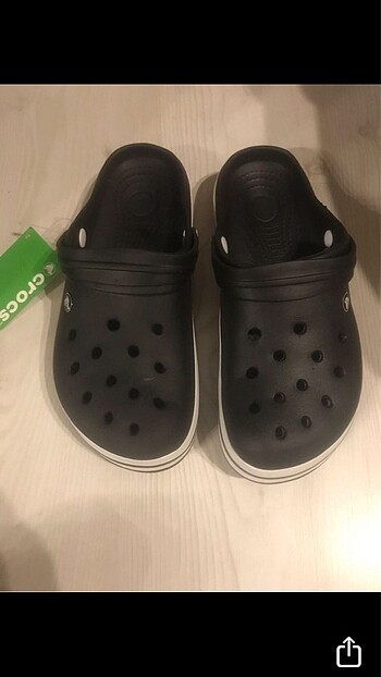 38 Beden siyah Renk Crocs terlik