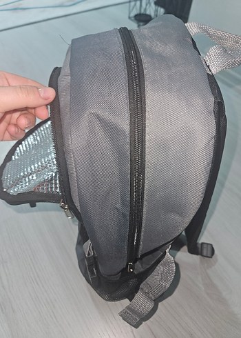 Gri Tokalı Sokak Stili Kadın Sırt Çantası - Görsel 2