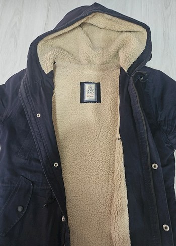 Düğmeli Lacivert erkek  Midi Mont - Görsel 2