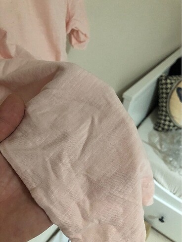 l Beden pembe Renk H&M pembe basic tişört