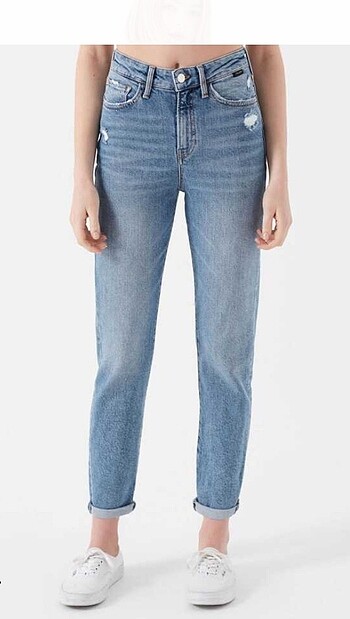 32 Beden Mavi gold mom jean