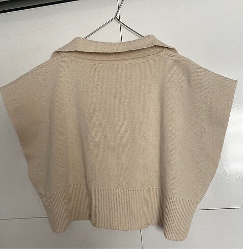 34 Beden camel Renk Polo yaka kısa süveterer