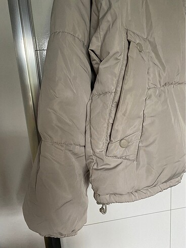 Pull and Bear Pull and bear açık gri mont