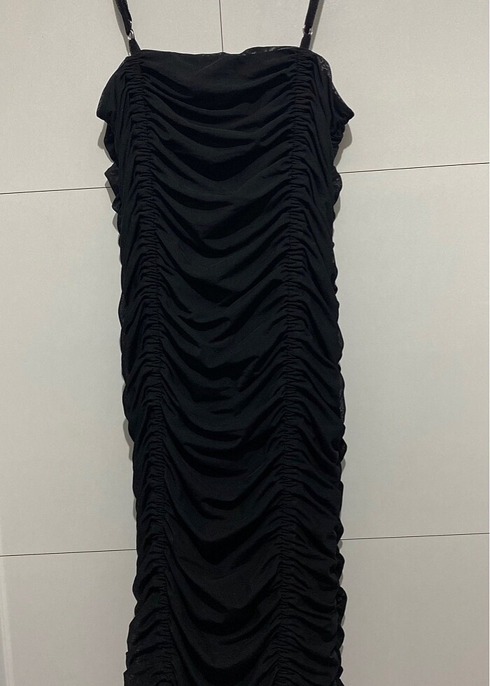 Tally weijl siyah tül elbise - Görsel 4