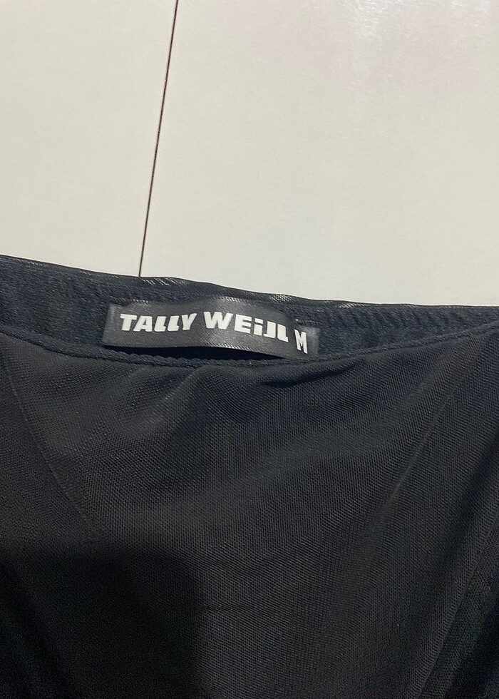 Tally weijl siyah tül elbise - Görsel 3