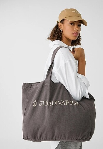  Beden Stradivarius tote çanta