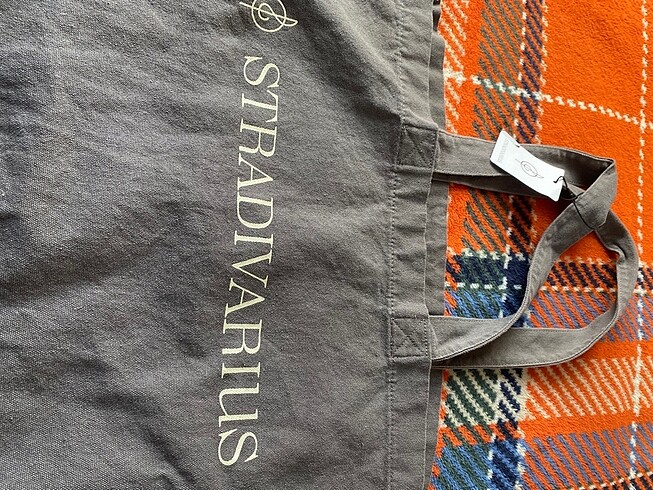  Beden gri Renk Stradivarius tote çanta
