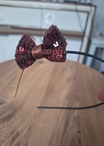 Kahvereng Pullu Fiyonk Saç Tacı - Görsel 2