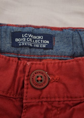 Düğmeli Kırmızı Erkek Şort - Görsel 8