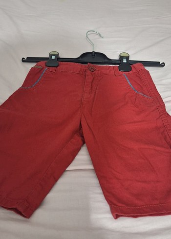 Düğmeli Kırmızı Erkek Şort - Görsel 4