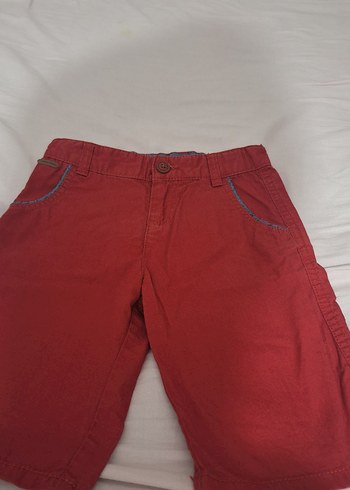 Düğmeli Kırmızı Erkek Şort - Görsel 6