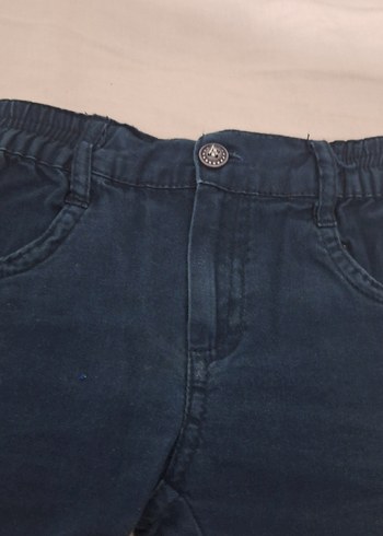 Erkek Çocuk Lacivert Elastik Bel Denim Şort - Görsel 4