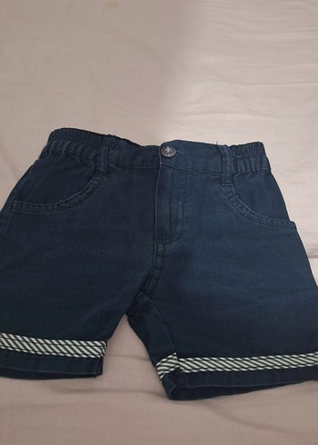 Erkek Çocuk Lacivert Elastik Bel Denim Şort - Görsel 3