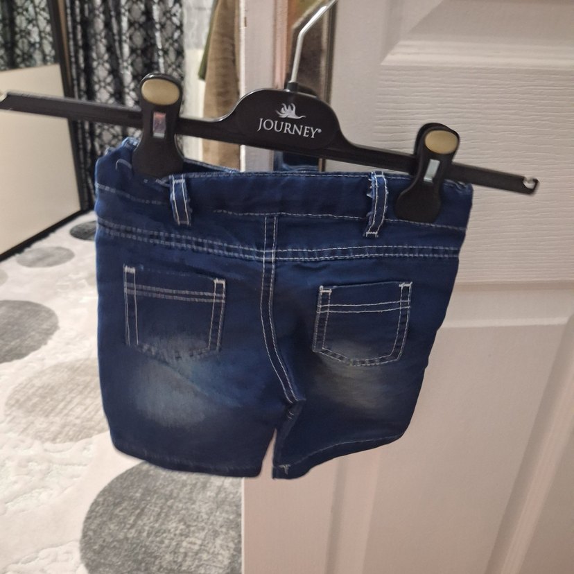 Koyu Mavi Erkek Kot Şort - Görsel 3